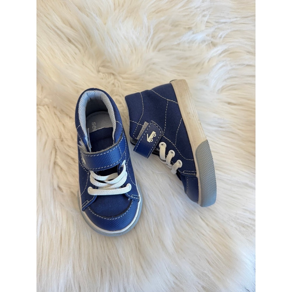See Kai Run blue hightop sneakers size 5